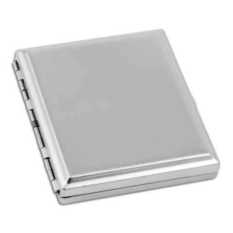 20544 Zigaretten-Etui Chrom-Satiniert, 18er