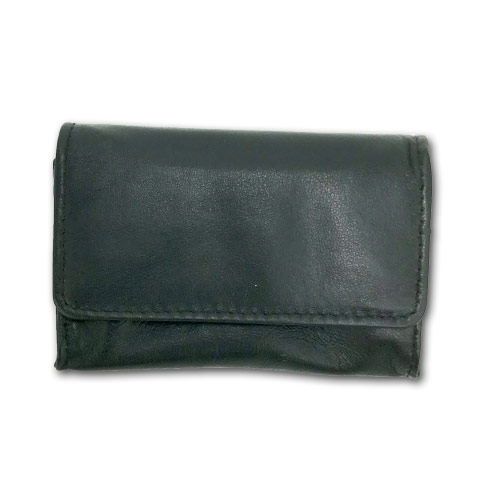 Tabakbeutel aus Leder in schwarz