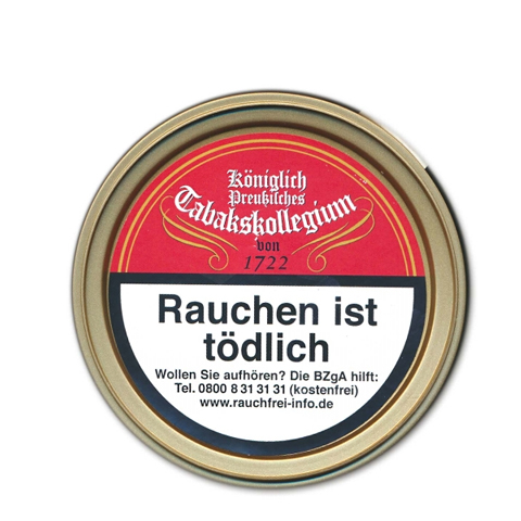2352_koeniglich_preussisches_tabakskollegium_rot_1722_2 Königlich-Preußisches Tabakskollegium Rot 1722, 100g
