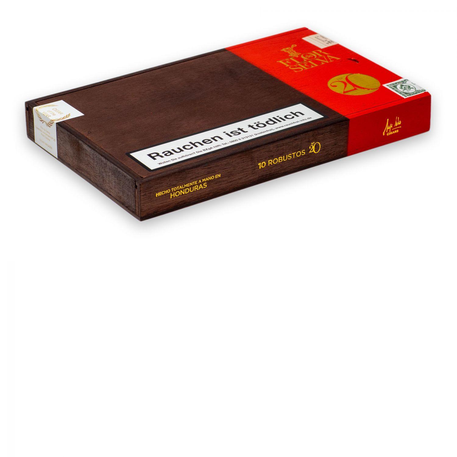 HC06-1412_0 Flor de Selva »Coleccion Aniversario No. 20« Robusto, 10er Kiste