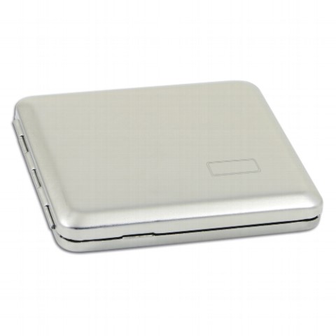 20714_a_zigarett_etui_satiniert Zigaretten-Etui Metall mit Gravurfeld, 18er