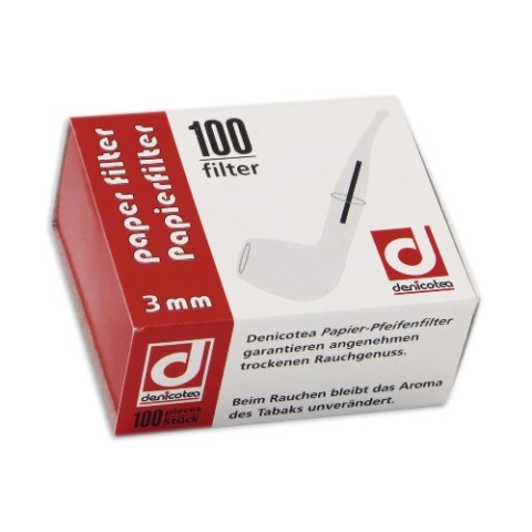 denicotea Pfeifenfilter 3 mm, 100er 