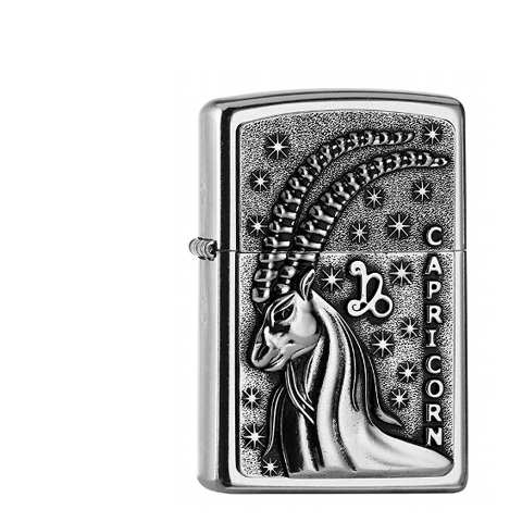 Zippo Street Chrom Capricorn-Steinbock