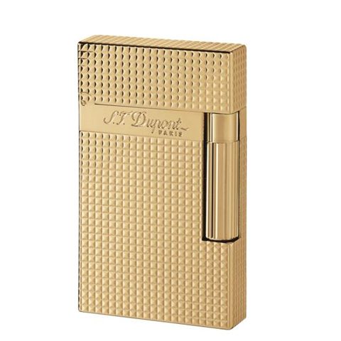 21195 S.T. Dupont Feuerzeug Linie 2 vergoldet carré