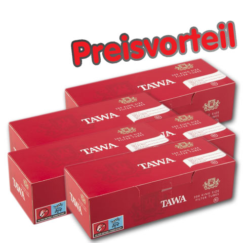5 x Tawa Zigarettenhülsen, 200er