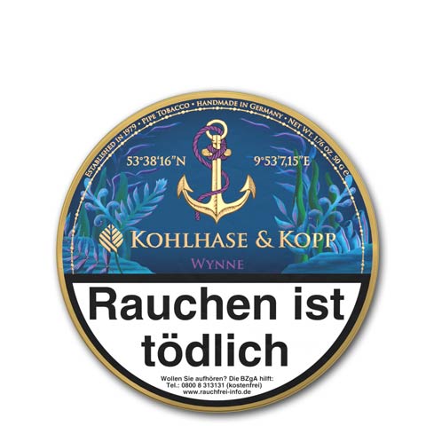 pfeifentabak-kohlhase-und-kopp-caribbean-blue-wynne-320-37784-n01 Kopp Caribbean Blue Wynne, 50g