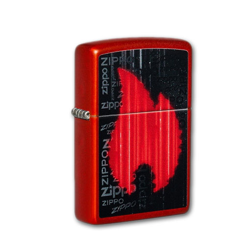 Zippo Rot Metallic Zippo Gamer Design