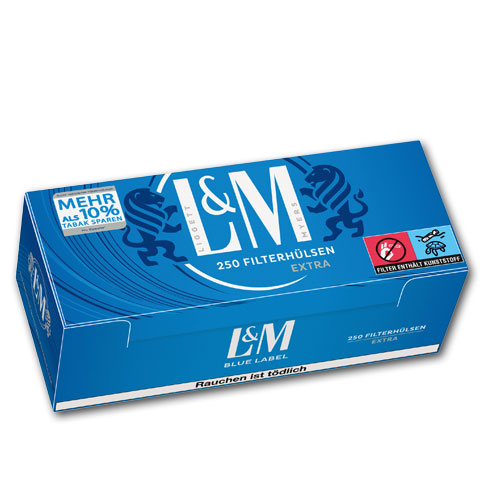 L&M Extra Filterhülsen Blue Label, 250er