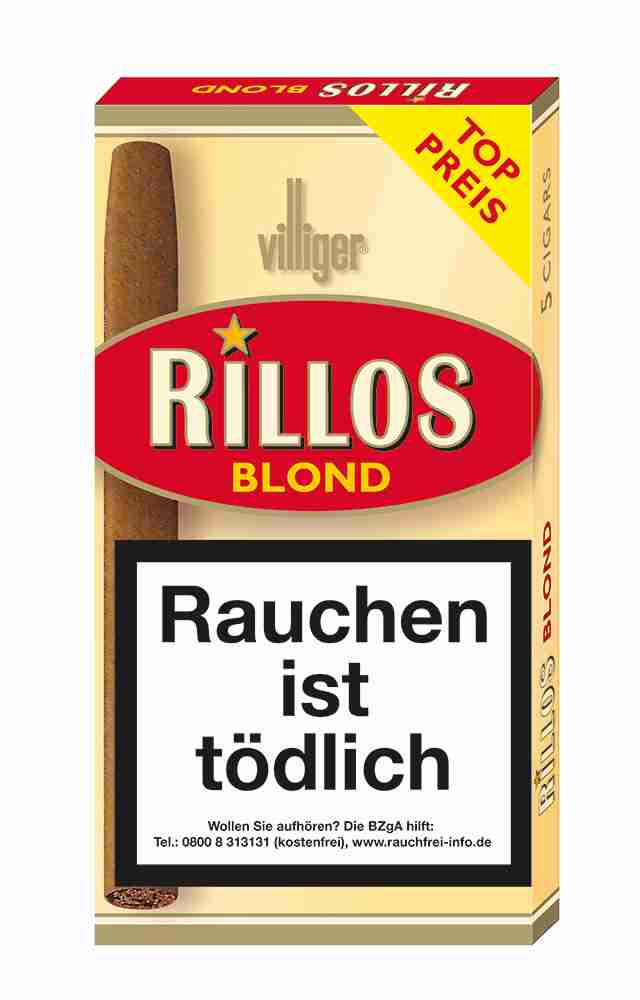 96053_1_2 Rillos Blond Zigarillos, 5er
