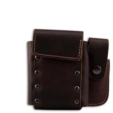 zigaretten-etui-zigarettenetui-leder-gewachst-braun-king-size-packung-cigarre24-677-88959-n01 Zigaretten-Etui Leder in braun mit Nieten und Feuerzeugköcher, 20er