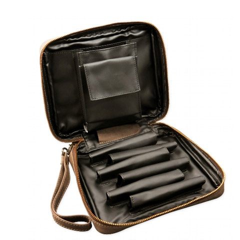 pfeifentaschen-pfeifentasche-6er-leder-nubuk-braun-cigarre24-622-83539-n02 Pfeifentasche 6er Leder Nubuk braun