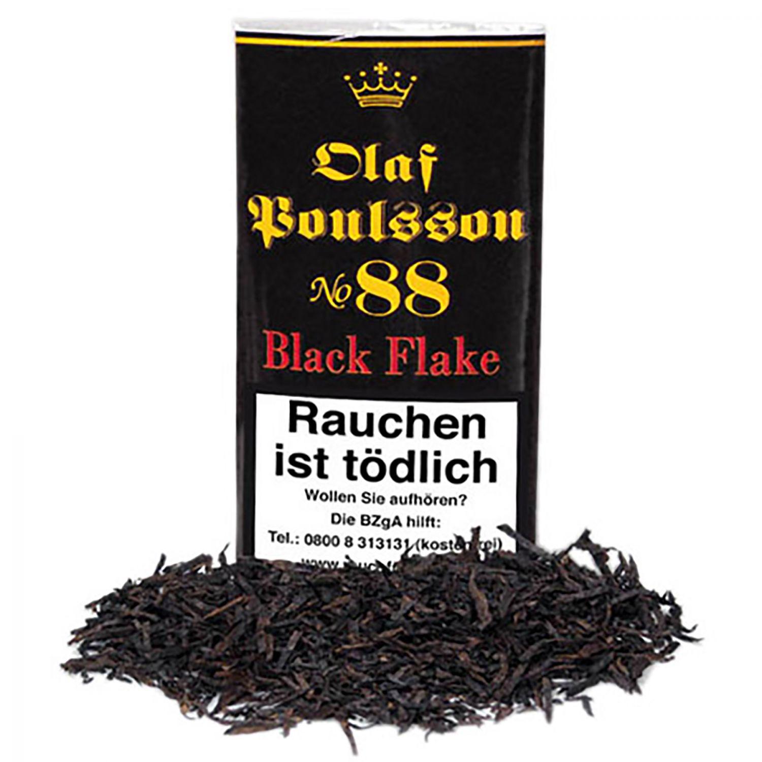 H8308-50 Olaf Poulsson No. 88 Black Flake 250g Sparpack