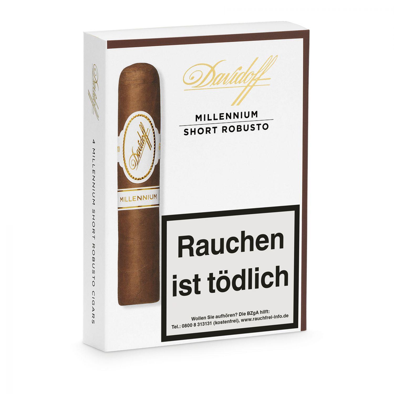 HC03-0632_0 Davidoff »Millennium« Short Robusto, 4er Schachtel