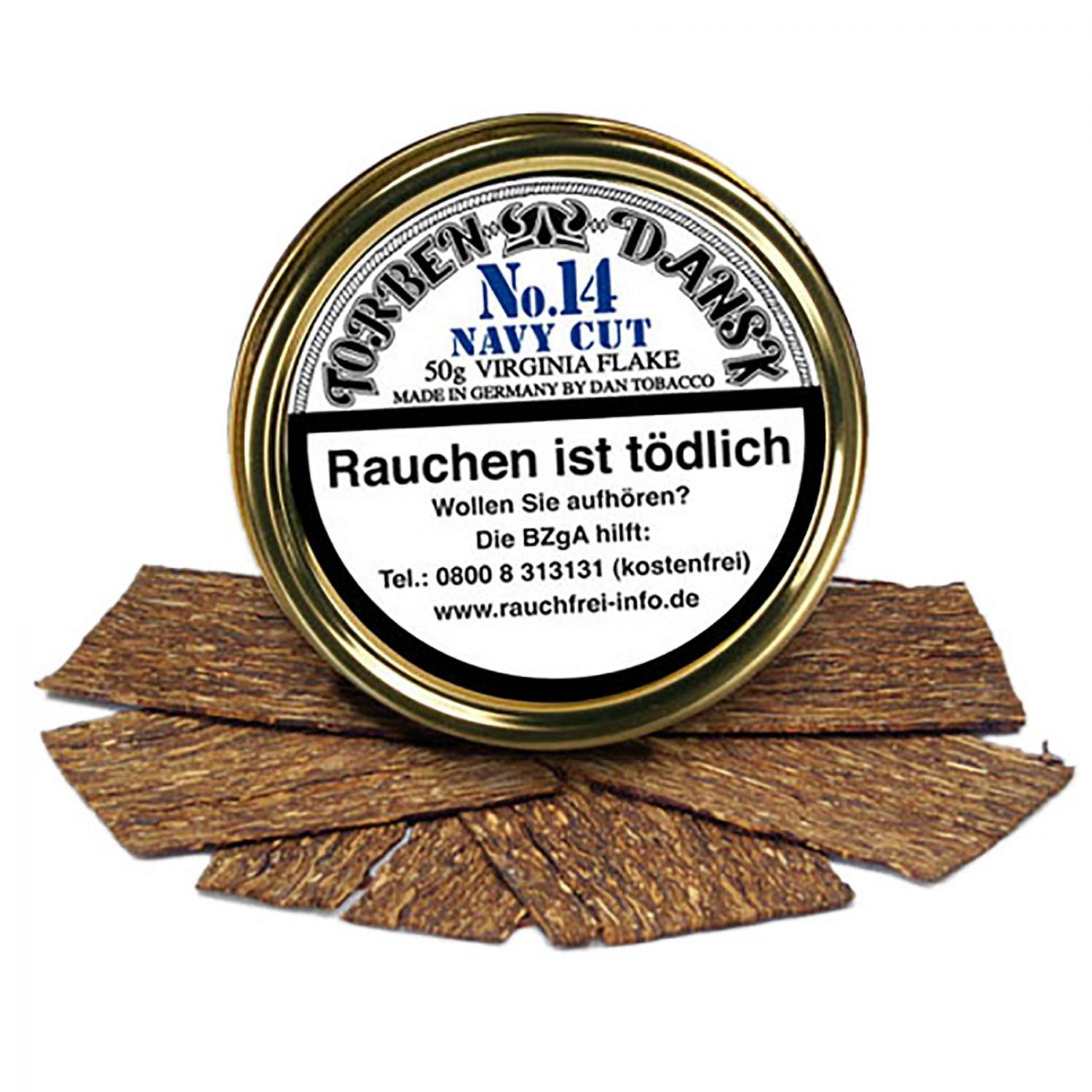 H8014-50 Torben Dansk No. 14 Navy Cut Flake 250g Sparpack