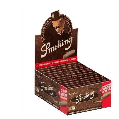 tabakzubehoer-zigarettenpapier-smoking-king-size-brown-filter-tips-cigarre24-420-92740-n01 Smoking King Size Brown + Tips