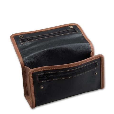 pfeifentaschen-pfeifen-kombitasche-1er-leder-schwarz-braun-cigarre24-623-93617-n02 Pfeifen-Kombitasche 1er Leder schwarz/braun