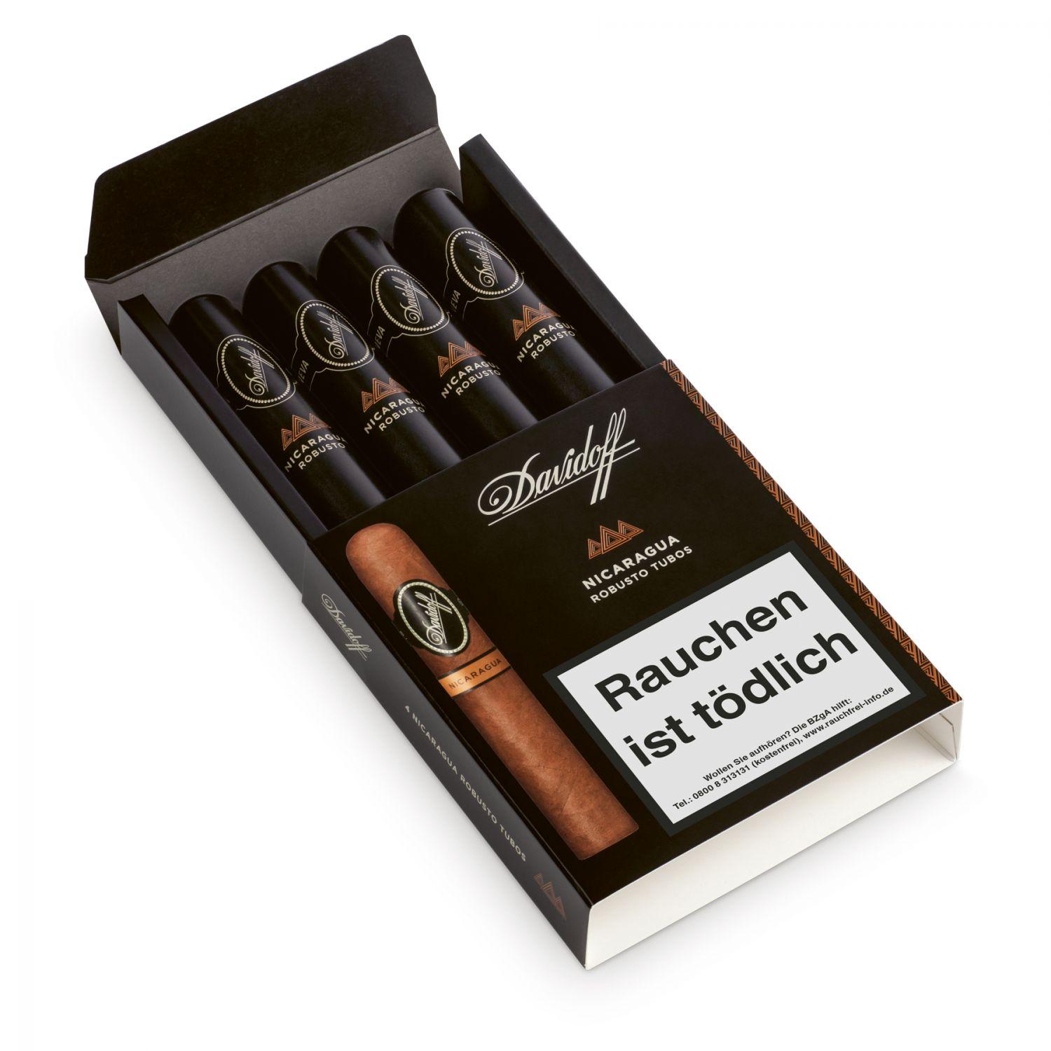 HC03-0652_0 Davidoff »Nicaragua« Robustos Tubos, 4er Schachtel
