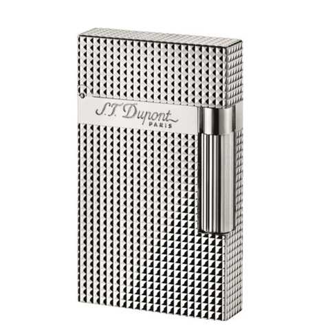 20585_feuerzeug_stein_dupont_l2_versilbert_carre S.T. Dupont Feuerzeug Linie 2 versilbert carré