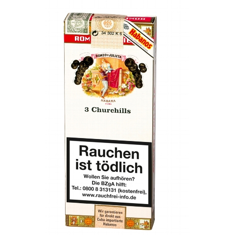 Romeo y Julieta Short Churchills Tubos, 3er