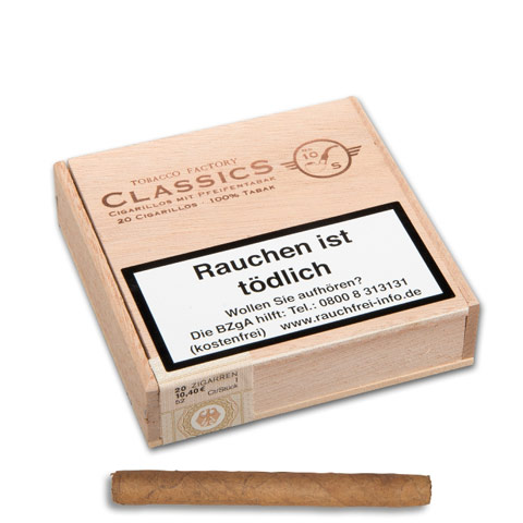 Tobacco Factory Classics No. 10 Sumatra mit Pfeifentabak, 20er Tobacco Factory Classics No. 10 Sumatra mit Pfeifentabak, 20er