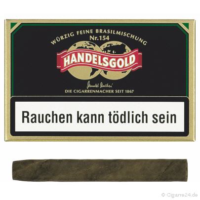 handelsgoldbrasil154neu_4_1_1 Handelsgold Brasil 154 Zigarillos, 10er Schachtel