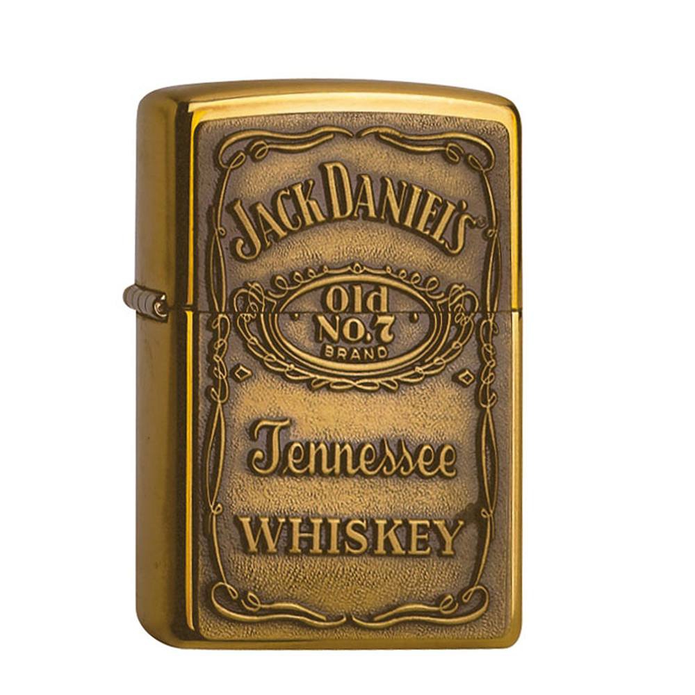 Zippo Messing poliert Jack Daniel's No. 7 Emblem