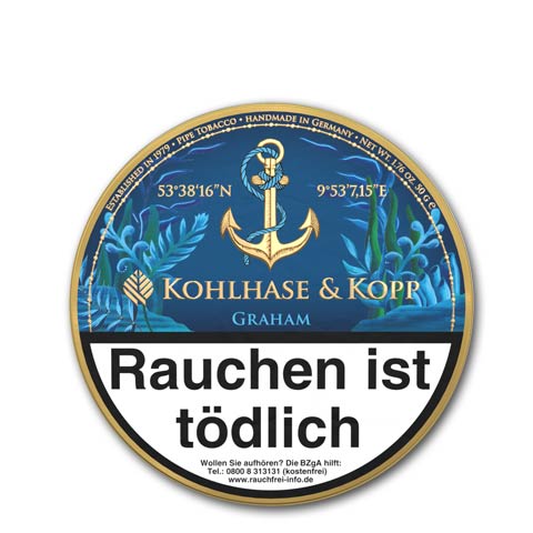 pfeifentabak-kohlhase-und-kopp-caribbean-blue-graham-320-37787-n01 Kopp Caribbean Blue Graham, 50g