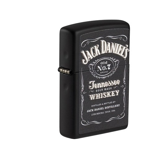 Zippo Schwarz matt Jack Daniel's Logo