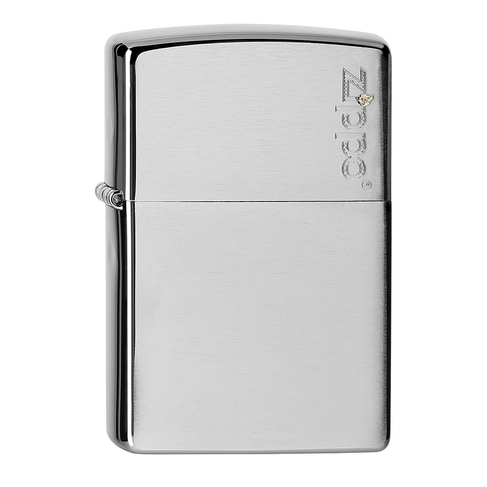 Zippo Chrom gebürstet Zippo Logo
