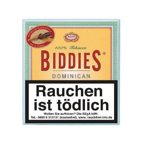 44901_biddies_dominican_20 Agio Biddies Dominican Zigarillos, 20er