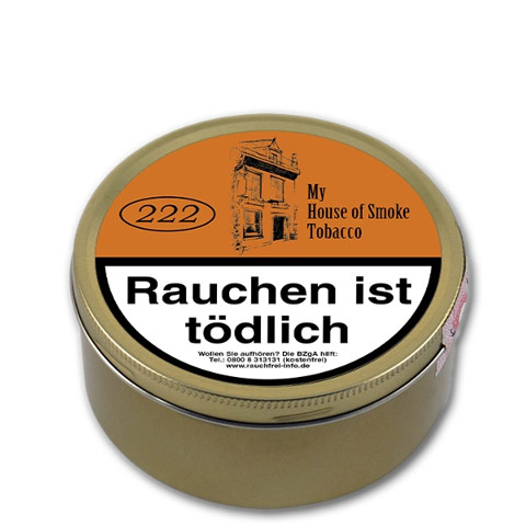 pfeifentabak-my-house-of-smoke-tobacco-no-222-321-43100-n01 My House of Smoke Tobacco No. 222, 100g