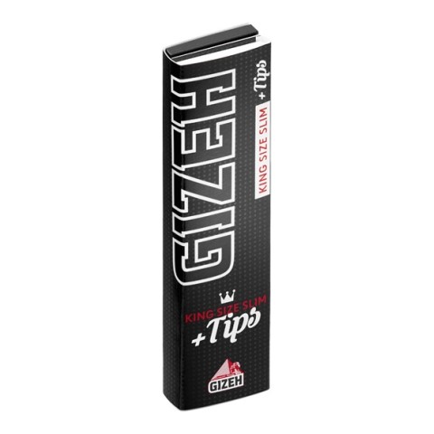 Gizeh Black King Size Slim Zigarettenpapier + Tips Einzelpackung