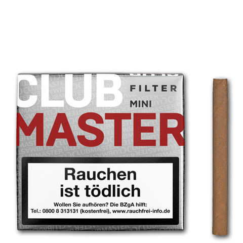 85382_clubmaster_mini_filter_red Clubmaster Mini Filter Red Zigarillos, 20er