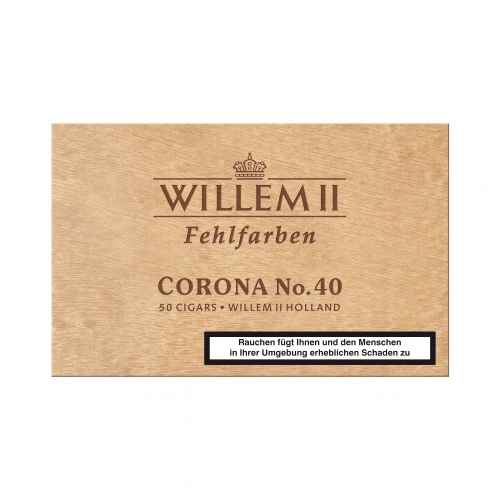 Willem II Corona Nr. 40 Sumatra Kiste