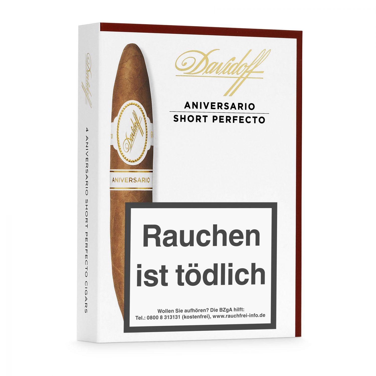 HC03-0622_0 Davidoff »Aniversario« Short Perfecto, 4er Schachtel