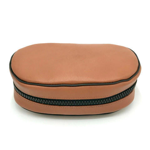 Pfeifentasche M.A. Leder in braun, 2er