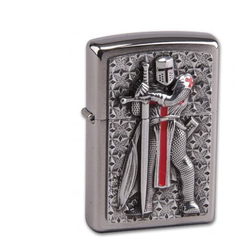 Zippo Chrom gebürstet Templer II