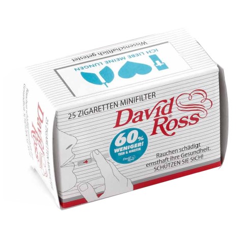 Zigarettenfilter-Aufsatz David Ross, 25er