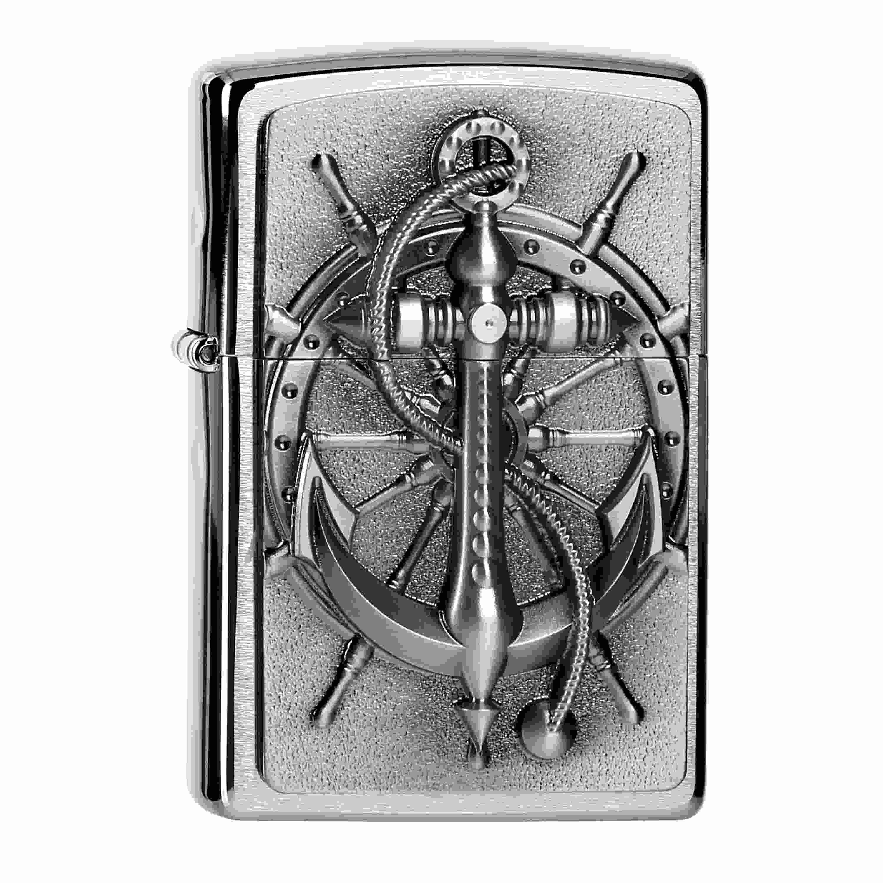 Zippo Chrom gebürstet Nautic