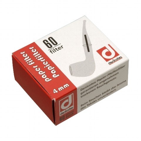 denicotea Pfeifenfilter 4 mm, 60er 