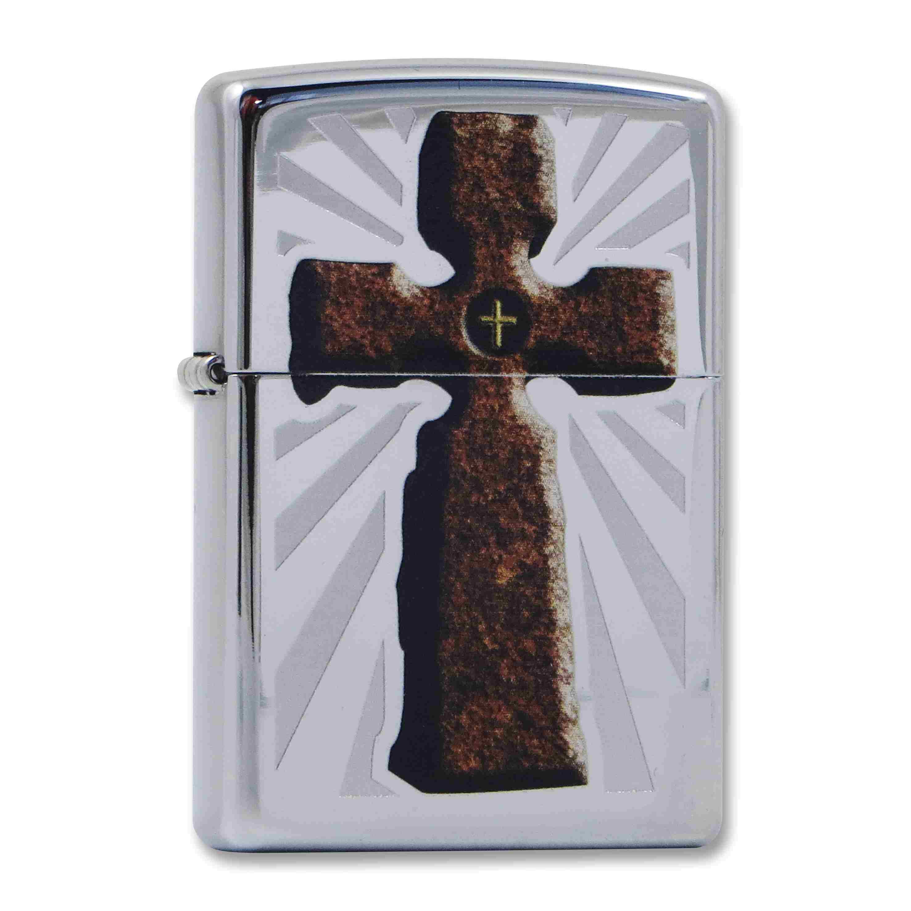 Zippo Chrom poliert Cross