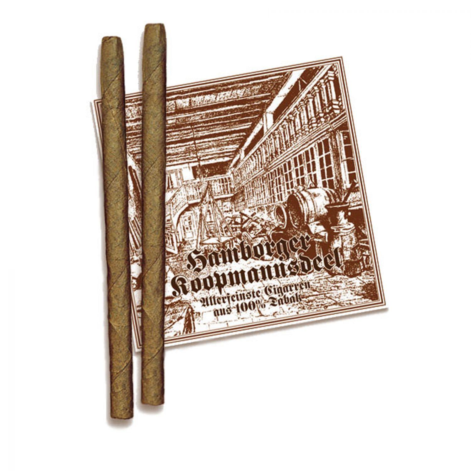 C01-099 Hamborger Koopmannsdeel Sumatra No. 16 Long Cigarillo 50er Kiste