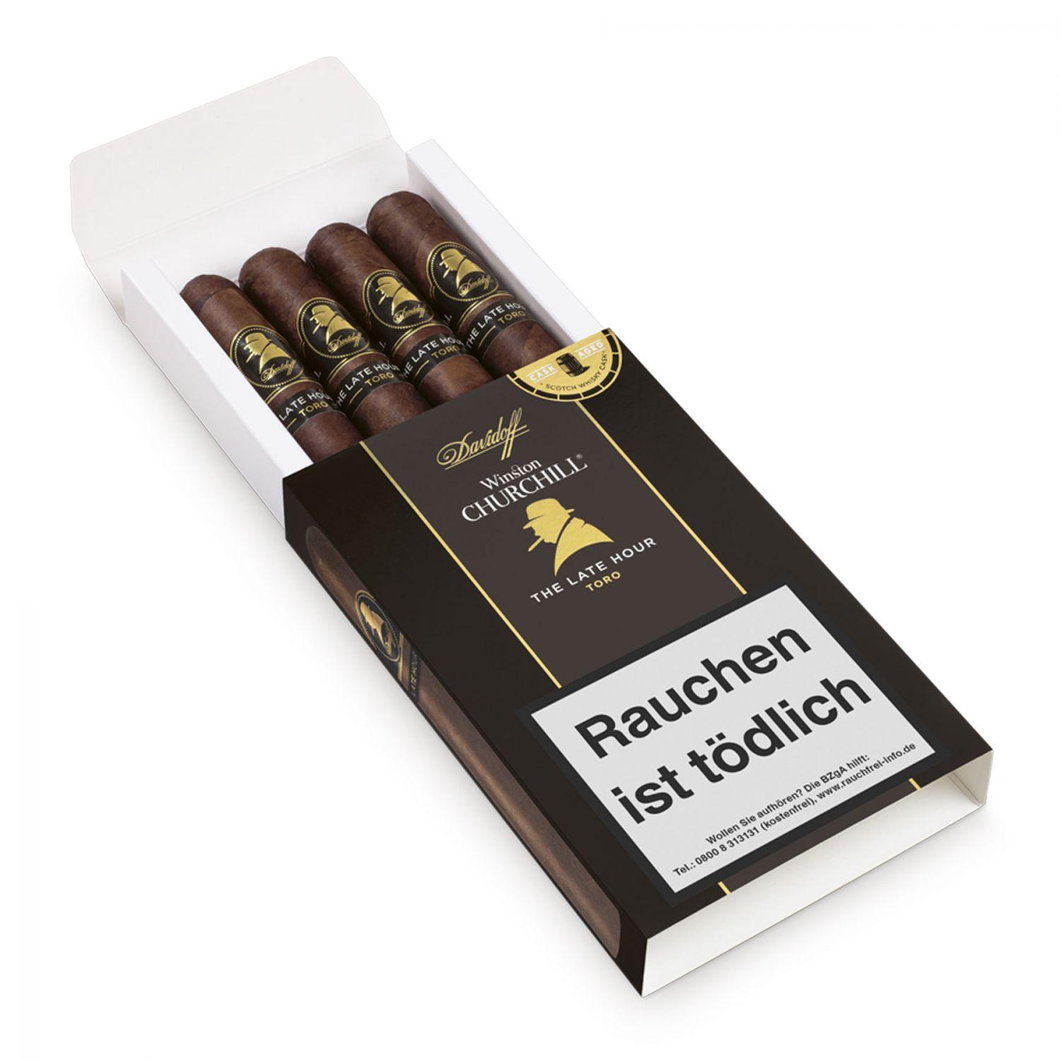 HC03-0677 Davidoff »Winston Churchill Late Hour« Toro, 4er