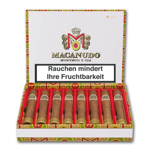 Macanudo Connecticut Crystal (Glas Tube) Einzelzigarre