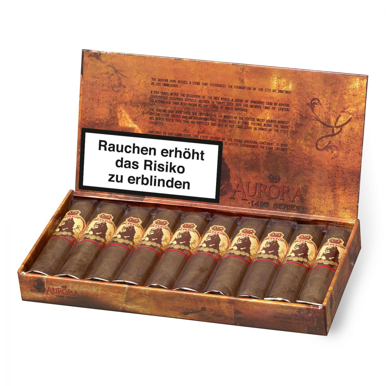 HC09-326_0 La Aurora »1495 Series« Sumo Short Robustos 10er Kiste