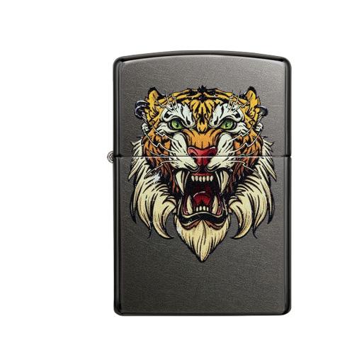Zippo Gray Dusk Tiger Color Image
