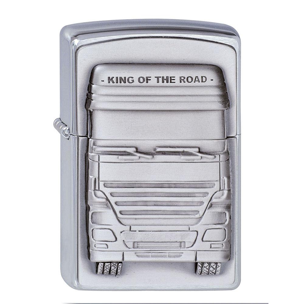 Zippo Chrom gebürstet King of the Road