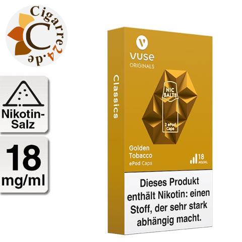 Vuse ePod Caps Nikotinsalz Golden Tobacco 18mg Nikotin
