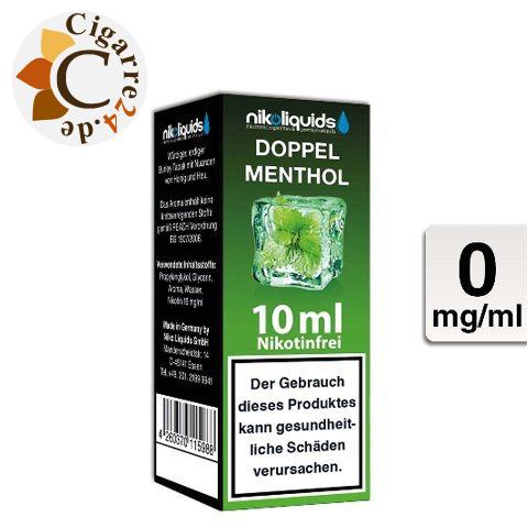 Nikoliquids E-Liquid Doppel Menthol ohne Nikotin - 50PG-50VG