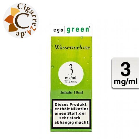 Ego Green E-Liquid Wassermelone 3mg Nikotin
